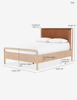 Tierney Leather Bed -Furniture Store 108480 003 prm 1 king