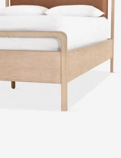 Tierney Leather Bed -Furniture Store 108480 004 det 1