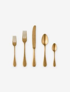 Vintage 5 Piece Flatware Set By Mepra -Furniture Store 1097VI22005