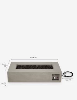 Magnus Fire Table -Furniture Store 1590LP FLNT DIMS