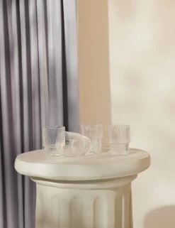 Ripple Glasses (Set Of 4) By Ferm Living -Furniture Store 20210120 soft deco product lifestyle1861 site crop