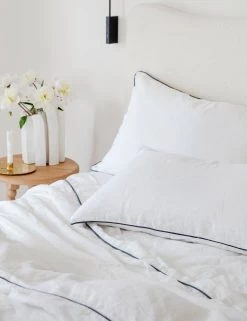 European Flax Piped Linen Duvet Cover By Cultiver -Furniture Store 211222CULpad 3733 8c1550ea d0c7 42f6 b569 9f051f0e4d0b