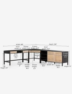 Margot Modular Desk With Filing Sideboard -Furniture Store 230208 002 prm 1 1