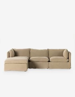 Costello Slipcover Sofa With Ottoman