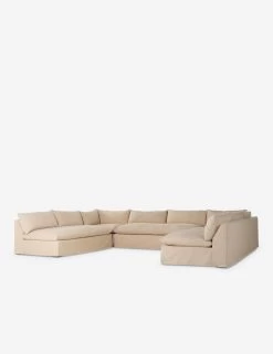 Decima 5-Piece Slipcover Sectional Sofa -Furniture Store 237691 001 PRM 2