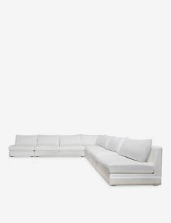 Winona Armless Corner Sectional Sofa -Furniture Store 34 WinonaArmless5PieceCornerSectional WhitePerformance 12839 2