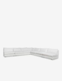 Winona Armless Corner Sectional Sofa -Furniture Store 34 WinonaArmless5PieceCornerSectional WhitePerformance 12845 1