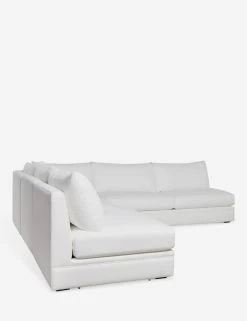 Winona Armless Corner Sectional Sofa -Furniture Store 35 WinonaArmless3PieceCornerSectional WhitePerformance 12865