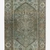 Vintage Turkish Hand-Knotted Wool Rug No. 447, 3'11" X 6'3"