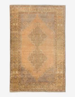 Vintage Turkish Hand-Knotted Wool Rug No. 457, 3'5" X 6'1"
