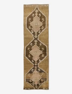 Vintage Turkish Hand-Knotted Wool Runner Rug No. 240, 2'10" X 10'2"