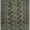 Vintage Turkish Hand-Knotted Wool Rug No. 460, 4'6" X 5'2"