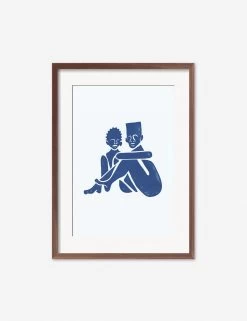 Pair Print By Adrian Brandon -Furniture Store AdrianPairWalnutFrame