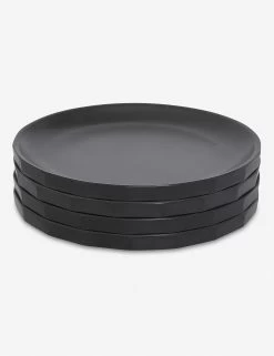 Alfresco Bamboo Salad Plates (Set Of 4) -Furniture Store AlfrescoBambooSaladPlate Black 0070
