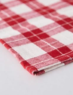 Gingham Napkins (Set Of 4) By Heather Taylor Home -Furniture Store AnabellePlaidNapkins Setof4 16067