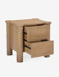 Treccia Nightstand By Gillian Segal For Moe's -Furniture Store BB 1031 24 TrecciadiagRopen silo
