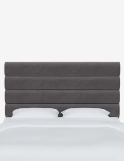 Bailee Headboard -Furniture Store BaileeHeadboard SteelVelvet CHB0150TTNSTL 1