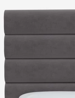 Bailee Headboard -Furniture Store BaileeHeadboard SteelVelvet CHB0150TTNSTL 3