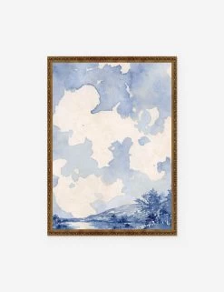 Blue Landscape Print By Laurel-Dawn Latshaw