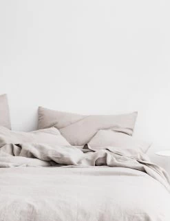European Flax Linen Duvet Set By Cultiver -Furniture Store CULTIVER Bed Smoke Grey