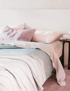 Linen Bedding, Flat Sheet By Cultiver -Furniture Store CULTIVER Flat Sheet Blush