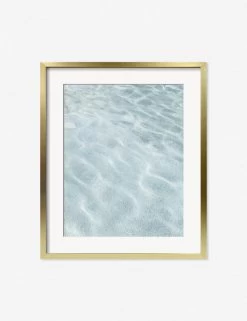 Byron Pool Photography Print By Carley Rudd -Furniture Store CarleyRuddByronPoolGoldFrame