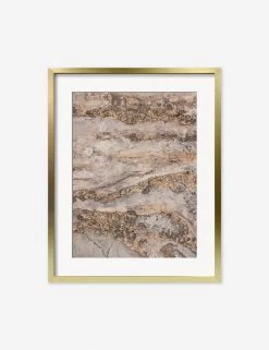 Desert Layers Photography Print By Carley Rudd -Furniture Store CarleyRuddDesertLayersGoldFramedPrint