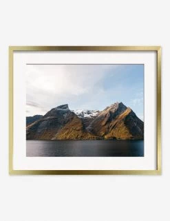 Fjords Photography Print By Carley Rudd 15 Fjords Photography Print By Carley Rudd -Furniture Store CarleyRuddFjordsGoldFramedPrint