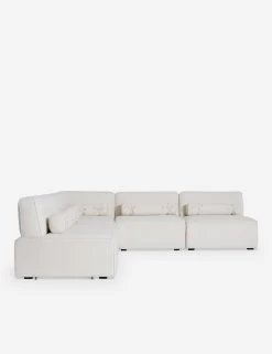 Solana Corner Sectional Sofa By Eny Lee Parker -Furniture Store ChaiseCornerSectionalSofa IvoryLinen120 WithBolster L0469142 2681 Front