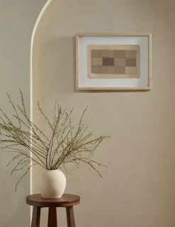 Checkered Earth Tones Wall Art By Shaina Page