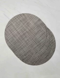 Basketweave Round Placemat (set Of 4) By Chilewich -Furniture Store ChilewichBasketweaveRoundPlacemat Oyster Setof4 6235