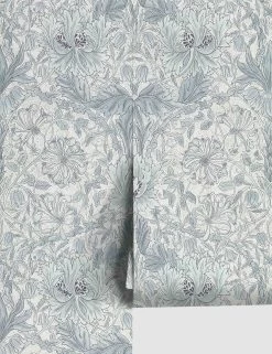 Pure Honeysuckle & Tulip Wallpaper By Morris & Co. -Furniture Store DMPN216524