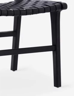 Gallagher Leather Dining Chair -Furniture Store DOV25003BK DETAIL