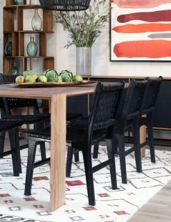 Gallagher Leather Dining Chair -Furniture Store DOV6371 DOV25003BK