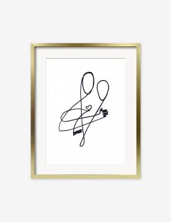 Love Print By Damienne Merlina -Furniture Store DamienneMerlinaLoveGoldFrame