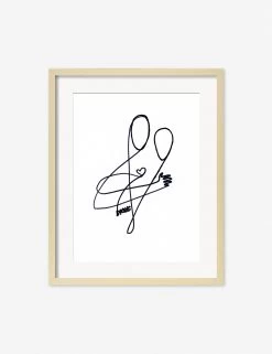 Love Print By Damienne Merlina -Furniture Store DamienneMerlinaLoveNaturalFrame