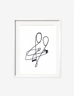 Love Print By Damienne Merlina -Furniture Store DamienneMerlinaLoveWhiteFrame