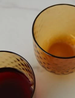 Dapple Tumbler (Set Of 2) By LSA International -Furniture Store DappleTumbler SunAmberbyLSAInternational A0655654 17562