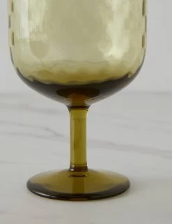 Dapple Wine Glass By LSA International -Furniture Store DappleWineGlass WoodlandGreenbyLSAInternational A0655653 17538