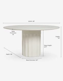Doric Round Dining Table By Sarah Sherman Samuel -Furniture Store DoricDiningTable 0257