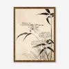 Dragonfly, Coxcomb And Bamboo Print By Miyazaki Yūzen