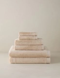 Duna Organic Towel Collection -Furniture Store DunaTowelGroupShot Sand Product0070 388f854d 91f6 429c 9a2c b83d79769dea