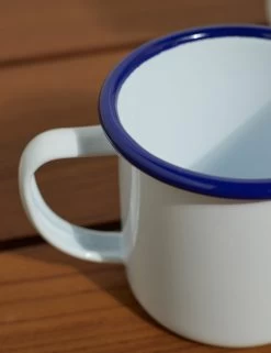 Enamelware Mug (Set Of 2) -Furniture Store EnamelwareMug BlueRim Setof4 7446