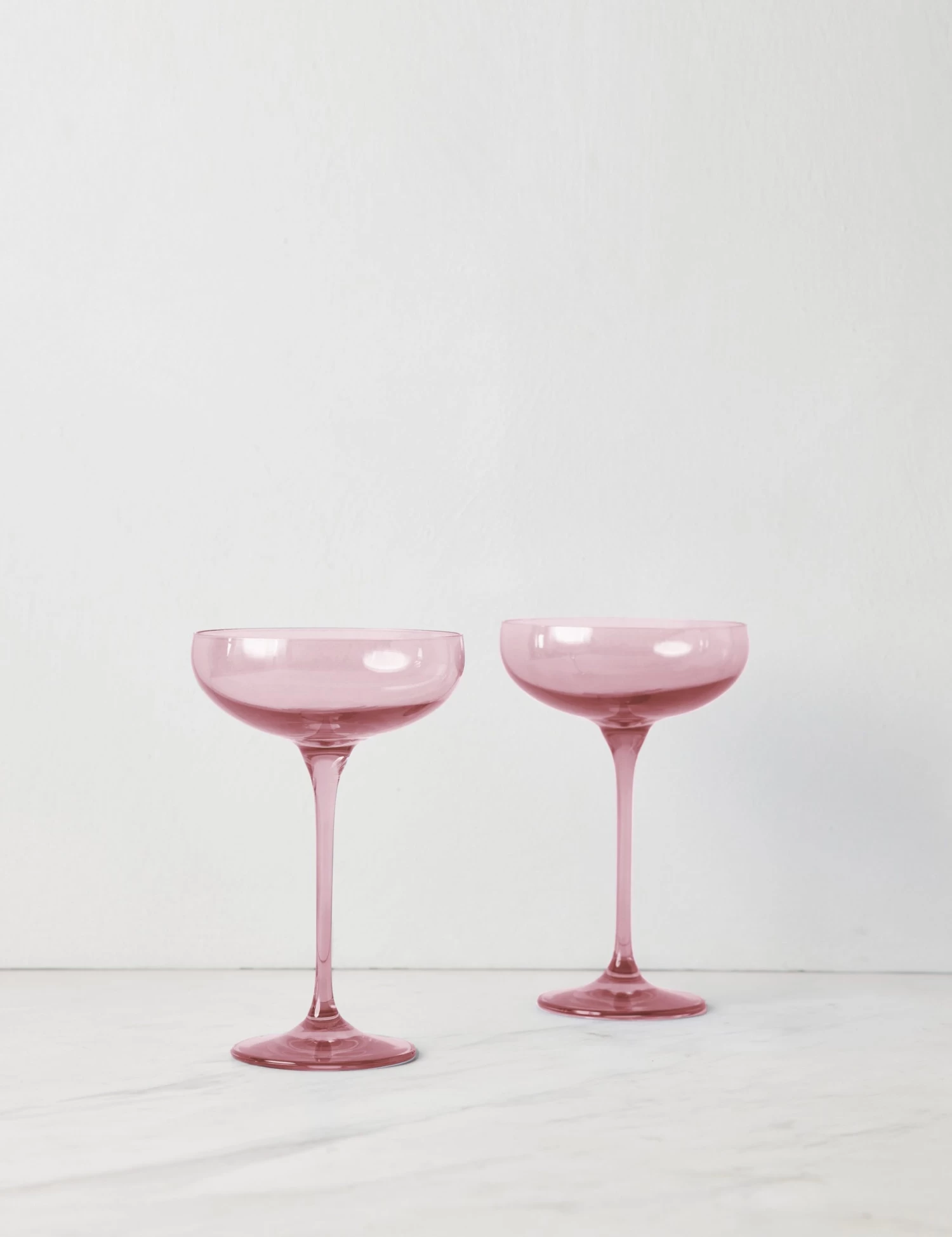 Champagne Coupes (Set Of 2) By Estelle Colored Glass - Image 12