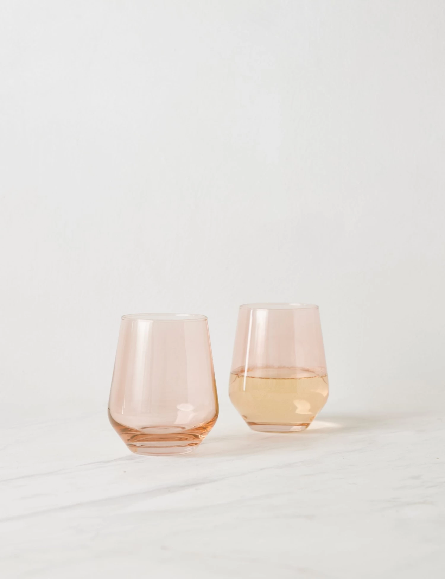 Stemless Wine Glass (Set Of 2) By Estelle Colored Glass - Image 9
