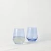 Stemless Wine Glass (Set Of 2) By Estelle Colored Glass