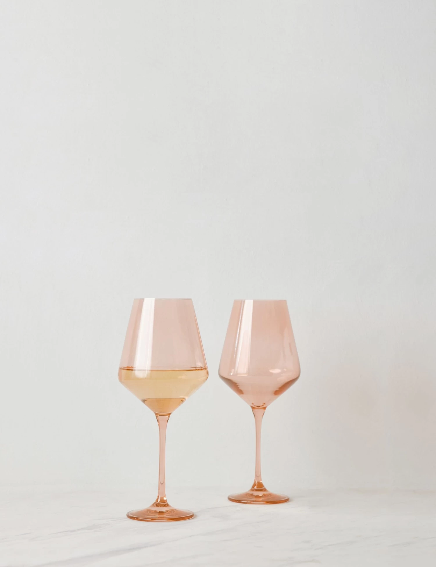 Stemware (Set Of 2) By Estelle Colored Glass 1 Stemware (Set Of 2) By Estelle Colored Glass