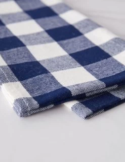 Gingham Napkins (Set Of 4) By Heather Taylor Home -Furniture Store Gingham IndigoNapkins setof4 16075