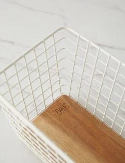 Grid Basket By NEAT Method -Furniture Store GridBasket Small Bone 15339 eb5e95f5 8b87 4da6 b10a 60a1d7f68b82