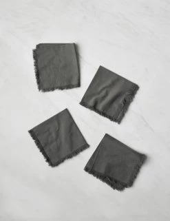 Essential Cotton Cocktail Napkins (Set Of 4) By Hawkins New York -Furniture Store HawkinsNewYorkEssentialSetof4CottonCocktailNapkins Grey 6229 3b5acde5 bc7b 40e5 9167 15e7ffabba21